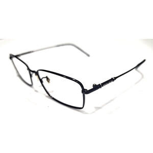 Police VPLL25K Black Titanium Rectangle Eyeglasses Frame 56-17 145